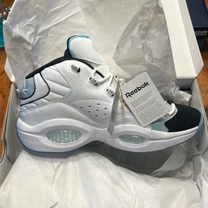 Reebok Question Mid Double Toe Worn Once ORIGINAL BOX